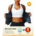 thumbnail image 3 of MANIFIQUE Sauna Suit for Women Waist Trainer Vest for Women Sweat Tank Top Shaper for Women with Zipper, 3 of 5