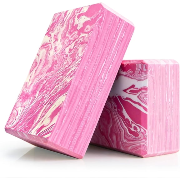 2-Pack Yoga Blocks, High-Density 9"x6"x3" Yoga Brick Foam Blocks Non-Slip EVA Foam Block Yoga Props Accessories for Yoga Pilates Stretching and Meditation