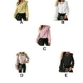 thumbnail image 4 of Sonducket Blusa de mujer de Color sólido de estilo informal, camisa ajustada para niña, fiesta, banquete, viajes, senderismo, ropa de manga larga Prendas para la parte del cuerpo Albaricoque Sonducket AP013085-04, 4 of 5