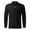 V-Black1090, variant on FEIFLY Men Casual Autumn Striped Fabric T Shirt Zipper Turn Down Collar Long Sleeve Tops T Shirt Solid Color Versatile Outwear