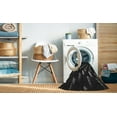 thumbnail image 2 of Ahgly Company Machine Washable Indoor Square Transitional Night Black Area Rugs, 7' Square, 2 of 7