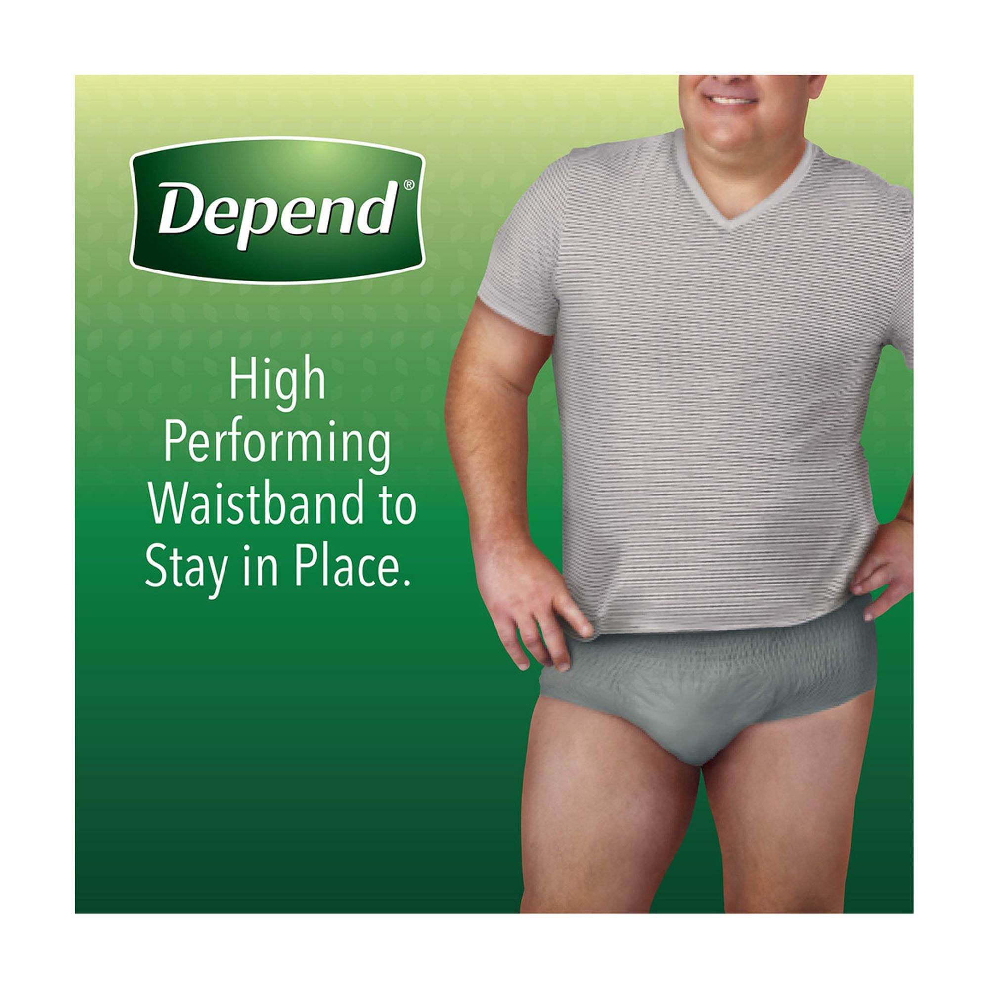 Depend Fit-Flex Incontinence Underwear for Men S-M (Pack of 60)
