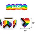 thumbnail image 2 of MEPLUM Pride Progress Stickers 1000 PCS, Progressive Pride Heart Stickers Roll for Transgender Lesbian Bi Nonbinary LGBTQ Gay Stuff Parade Accessories Present, 2 of 7