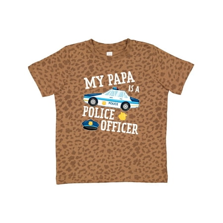 

Inktastic My Papa is a Police Officer Gift Toddler Boy or Toddler Girl T-Shirt
