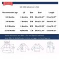 thumbnail image 3 of Darzheoy Baby Rompers Casual Girls Infant Jumpsuits Casual Long Sleeve Comfortable Round Neck Solid Color Climbing Pajamas Clothes ,Size 0-12 Month, 3 of 4