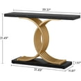 thumbnail image 3 of Table Console Moderne, Table d'Appoint de 39 Pouces avec Pieds en Métal Géométriques, 3 of 4