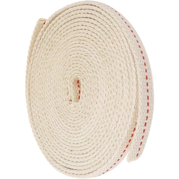 1 Roll 4M Flat Cotton Wick 10mm/3/8 Inch Width Kerosene Oil Lamp Stitch Wick