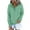 Green, variant on IROINNID Hoodie for Women Solid Hooded Quarter Button Pullover Long Sleeve Casual Fall Hoodie Warm Tops,Gold