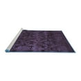 thumbnail image 2 of Ahgly Company Machine Washable Indoor Rectangle Oriental Blue Industrial Area Rugs, 6' x 9', 2 of 4