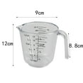 thumbnail image 5 of Vaso medidor graduado transparente de 300 ml para cocina, comedor y bar, en forma de taza de té, cristalería acrílica, vasos acrílicos costeros para beber, 5 of 5