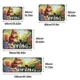 thumbnail image 2 of YIMEIS Spring Squirrel 23.6''*35.4'' Flannel Skin-Friendly Mat, Non-Slip, Rug Around Bathtub, 2 of 7