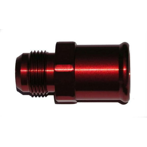 MEZIERE WA16150R Water Pump/ Water Neck Hose Adapters -16an Male to 1-1/2 Hose Adapter - Red