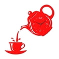 thumbnail image 1 of Cateissary Reloj de tetera campanas de salón ornamento Dial campana colgante DIY pegatina suministros para el hogar diseño moderno relojes que Decoración del hogar rojo, 1 of 6