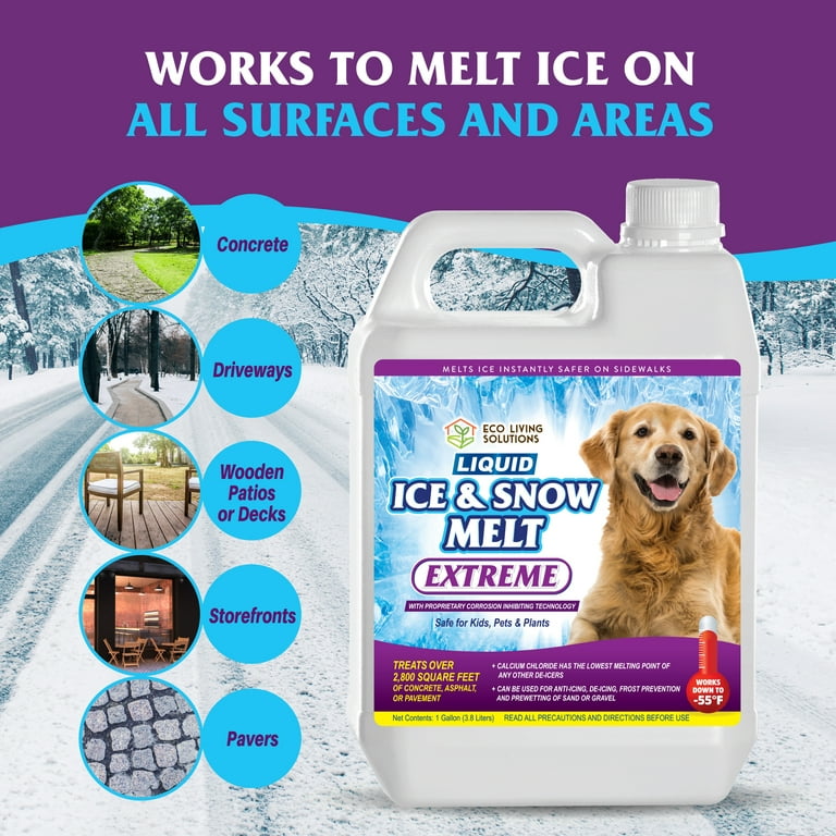 Pet Safe Ice Melt, Deicer For Driveway, Magnesium Chloride Ice
