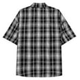 thumbnail image 4 of EHRWE Mens Shirts Summer Plaid Shirt Male Fashion Leisure Version Of The New Thin Short Sleeve Shirt Comfortable, 4 of 5