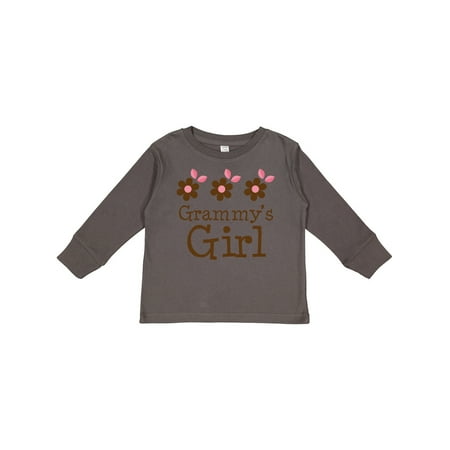 

Inktastic Grammy s Girl Daisies Gift Toddler Toddler Girl Long Sleeve T-Shirt