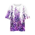 thumbnail image 5 of Bogo Cute Xs Tops For Vacation For Women Womens 3/4 Sleeve Tops Under 20 Dollars Womens Blouses And Tops Dressy Sleeping T Shirts For Women Cotton Soft, 5 of 6
