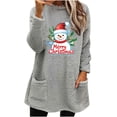 thumbnail image 2 of SwiftWear Women's Sweatshirt Cute Christmas Print Pullover Loose Casual Crew Neck Tops Winter Warm Homewear with Pockets 3XL, 2 of 4
