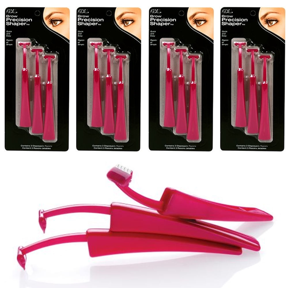 12pc Precision Eyebrow Arch Shaper Face Hair Removal Razor Bikini