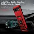 thumbnail image 3 of for Google Pixel 8A Case with Camera Lens Cover HD Screen Protector, 10 FT Military Grade Drop Protection, Magnetic Ring Holder Kickstand Protective Phone Case, Red, 3 of 13