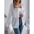 thumbnail image 5 of Long Sleeve Knit Cardigan (M, Beige), 5 of 7