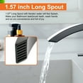 thumbnail image 5 of Sink faucet, bathroom faucet with 360 degree rotation Black, 5 of 11