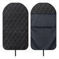 thumbnail image 6 of Uourmeti Terry Cloth Car Seat Cover Machine Washable, Compatible with Truck Seat SUV, Bucket Seat Protector Fit for Sedan Automotive (Black Diamond Quilted 1 Pack), 6 of 7