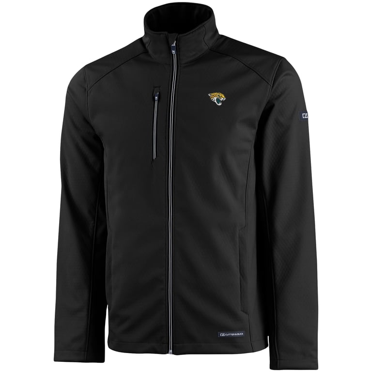 Men's Cutter & Buck Black Jacksonville Jaguars Evoke Eco Softshell