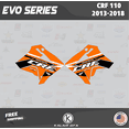 thumbnail image 3 of Kalair GFX Graphics Kit for Honda CRF110F (2013-2018) Evo Series, 3 of 5