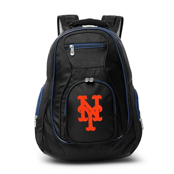 MLB New York Mets Premium Laptop Backpack with Colored Trim