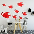 thumbnail image 4 of Wall Stickers Sea Animals Fishes Theme Waterproof Acrylic Mirror Wall Decor Stickers Removable Dog Diy Sticky Mural Stickers Decals For Living Room Kid Baby Bedroom Bathroom,Red Home Wall Stickers, 4 of 4