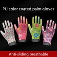 thumbnail image 2 of Gardening Gloves, 12 Pairs Breathable Rubber Coated Women Work Gloves, Garden Gloves for Women,Random Colors, 2 of 6