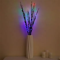 Pklyzj LED Branch Lights Battery Powered,Warm White Lighted Twig Branches Decorative Lights Floral Twig Lighted Branch for Home Holiday Christmas Decoration 27in