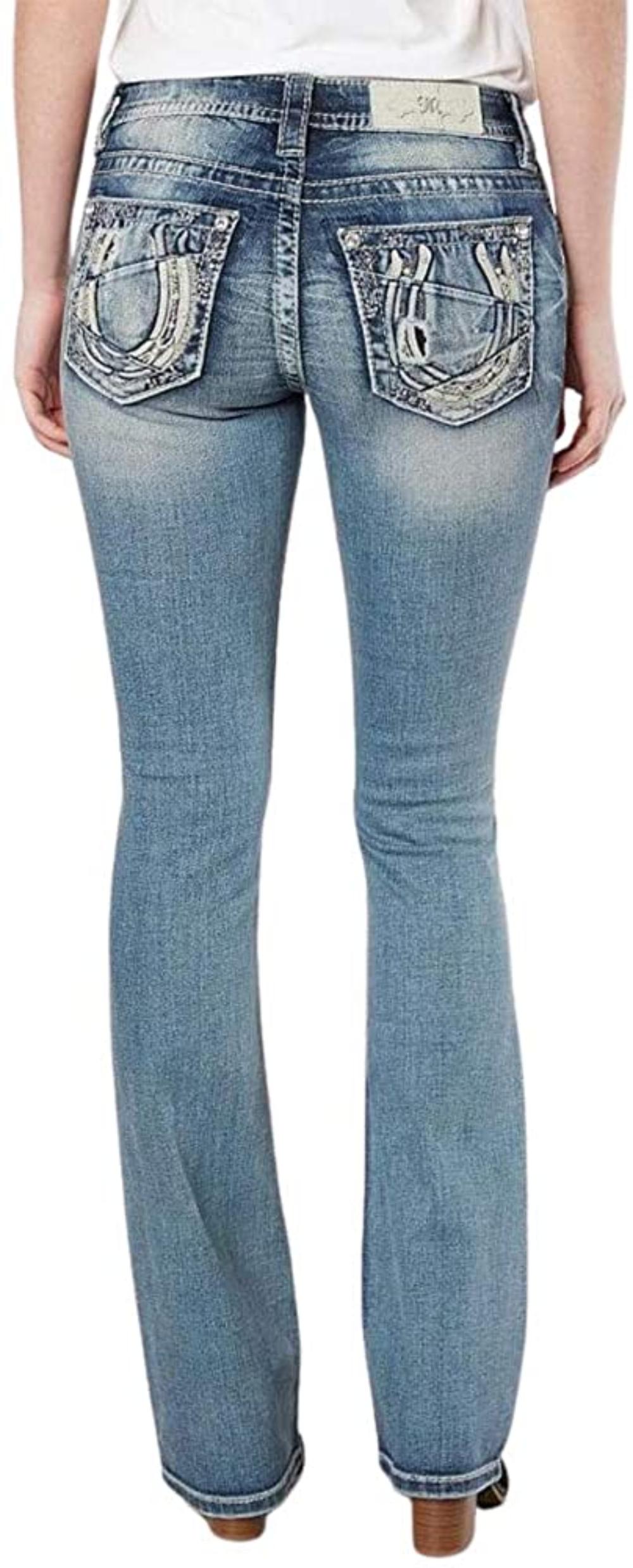 Mid-Rise Standard Boot Cut Jeans 