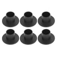thumbnail image 2 of 6 unids negro Taper vela titular mate vela candelabro titular soporte para la decoración del hogar de la boda, 2 of 8