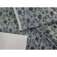 thumbnail image 4 of Silk Brocade fabric silver grey with blue green floral jacquard 44" wide BRO160[2], 4 of 5