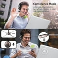 thumbnail image 3 of MUSICOZY Bluetooth Headset with Microphone, Wireless Headphones with Noise Cancelling Mic, 26hrs talktime, On Ear Headphones with Mic Mute for Mac/Laptop/Zoom/Teams/Call Center/Office/Home Rose Gold, 3 of 9