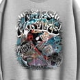 thumbnail image 2 of Marvel - Miles Morales Graffiti Cover - Women's Oversized Fleece Crew Sweatshirt, 2 of 4