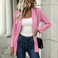 thumbnail image 5 of Lnmiateer Classic Shawl Collar Open Front Stretch Knit Cardigan Long Sleeve Loose Casual Coat Autumn Winter Everyday Multi-Layer Fashion Transitional Outerwear, 5 of 9