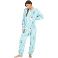 thumbnail image 4 of Footed Pajamas - Llamas Adult Footless Hoodie Chenille One Piece - Adult - Small2X/Dbl Wide (Fits 5'3 - 5'6"), 4 of 5