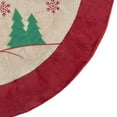 thumbnail image 3 of Northlight Santa Claus in Sleigh Embroidered Christmas Tree Skirt - 36", 3 of 4