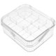 thumbnail image 3 of Caja organizadora de joyas, caja para anillos con 16 compartimentos en Total, caja para anillos y pendientes de 2 capas, 3 of 6