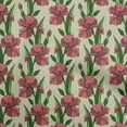 thumbnail image 1 of oneOone Tissu Popeline de Coton Rouge Matériel de Couture Floral Tissu Imprimé au Mètre 42 Pouces de Large, 1 of 4