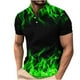 thumbnail image 1 of Camisetas de Manga Corta de los Hombres Casual Gradiente Solapa Botón Arriba Camiseta, Top Ligero para el Hogar, Uso Diario Y Cómodo, 1 of 5