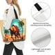 thumbnail image 3 of Balery Cool Camel Oasis Vibes Bolsa Tote Estilo Estético con Cremalleras, Bolsa de Hombro, Bolsa de Compras Grande y Plegable, 3 of 8