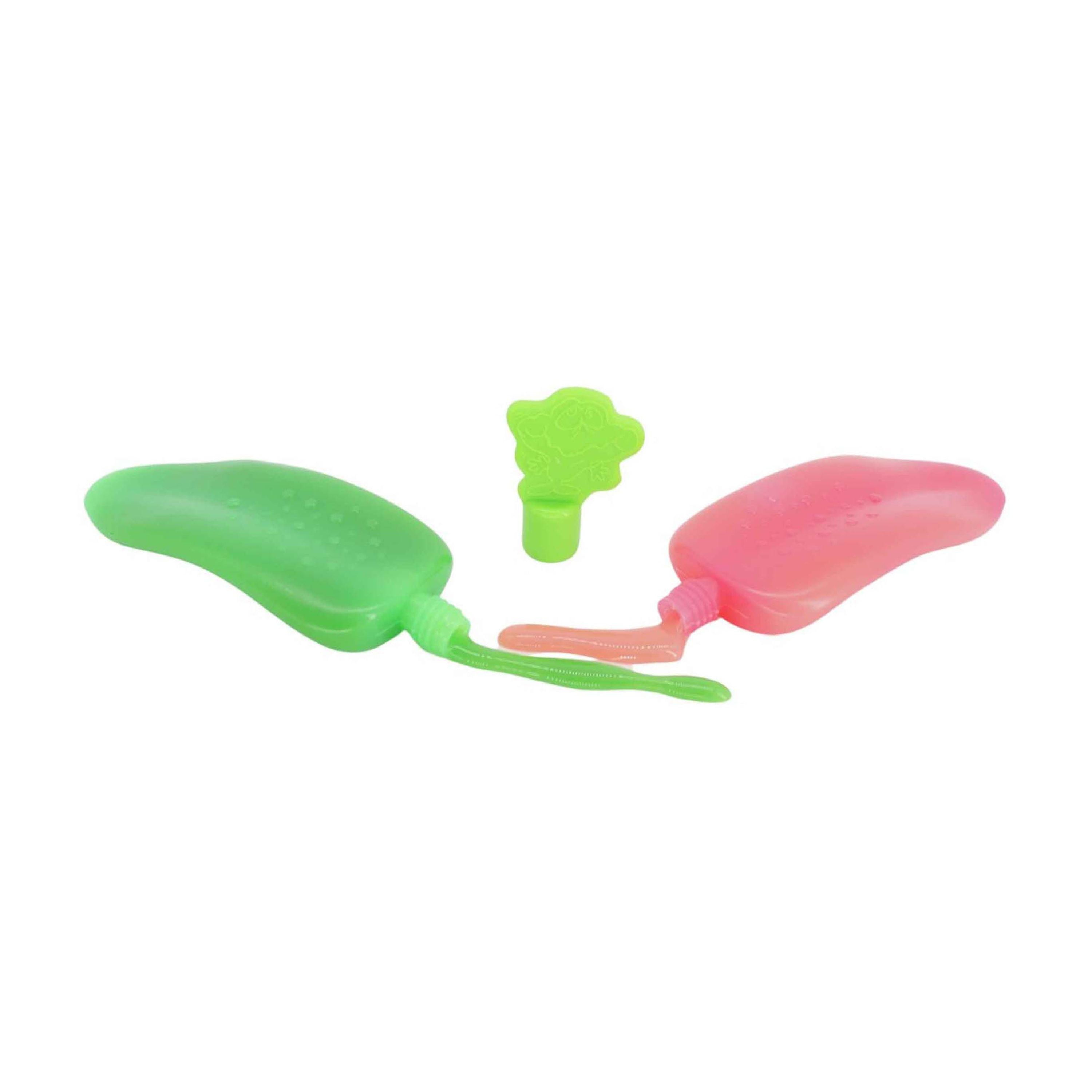 (2 pack) Face Twisters, Sour Tongue Slime, Strawberry & Green Apple, 1.4 oz.