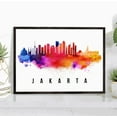 thumbnail image 1 of Pera Print Jakarta Skyline Indonesia Poster, Jakarta Cityscape Painting, Jakarta Indonesia Poster, Cityscape and Landmark Print, Home Wall Art, Office Wall Decor - 22x28 Inches, 1 of 1