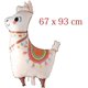 thumbnail image 4 of Globos de aluminio Globos de animales de dibujos animados lindos Decoración Cumpleaños Favores y regalos de boda Globos de oveja de alpaca Bolas de aire de helio (alpacas), 4 of 4