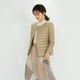 thumbnail image 4 of Otoño e Invierno, chaqueta de plumón forrada de manga larga con cuello redondo y cuello redondo de Color sólido claro para mujer, chaqueta de plumón de talla grande 90, 4 of 6