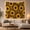 Sunflower Spots, variant on Golden Sunflowers Across Leopard Spots, Playful Boho for Flower Lovers, Botanical Wall Art, Housewarming Gift, Tapestry Wall Hanging for Bedroom and Living Room